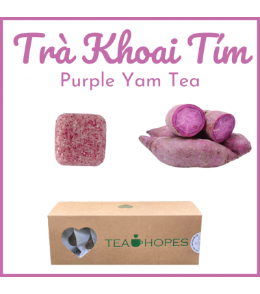 Trà viên khoai tím - Purple yam tea